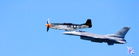 Heritage Flight - P51 Mustang & F-16