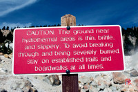 LVNP - Bumpass Hell Warning Sign