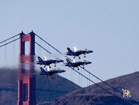 Blue Angels formation with Landing Gear Down