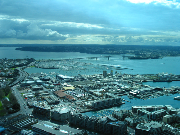 View of the harbor from the Skytower