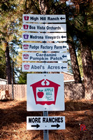 Apple Hill Direction Sign