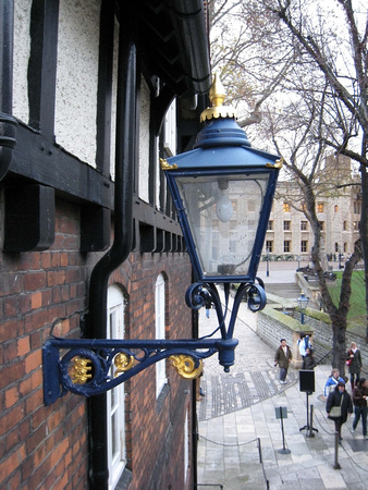 Lamp inside London Tower