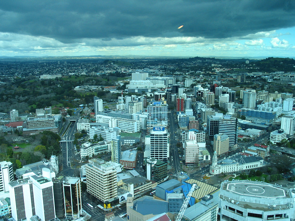 View of the city from the Skytower